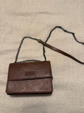 Wrangler Brown Crossbody Bag with Chain Strap